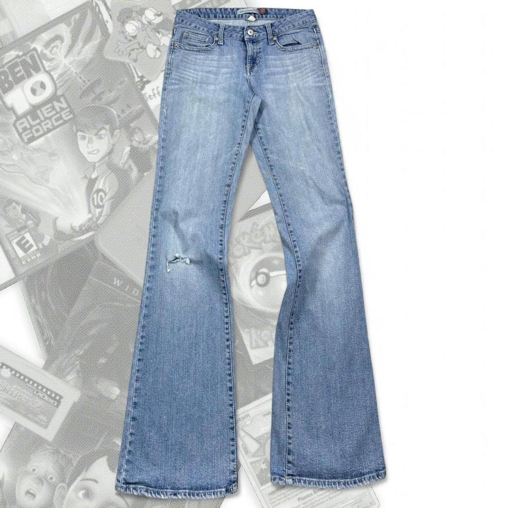 Vintage Y2K Aeropostale Distressed Kailey Skinny Low Rise Flared Bootcut Jeans